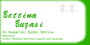 bettina buzasi business card